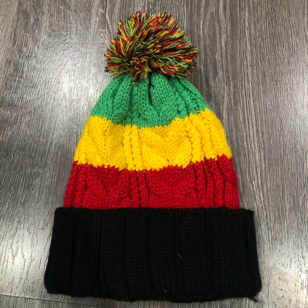 Rasta Pom Beanie